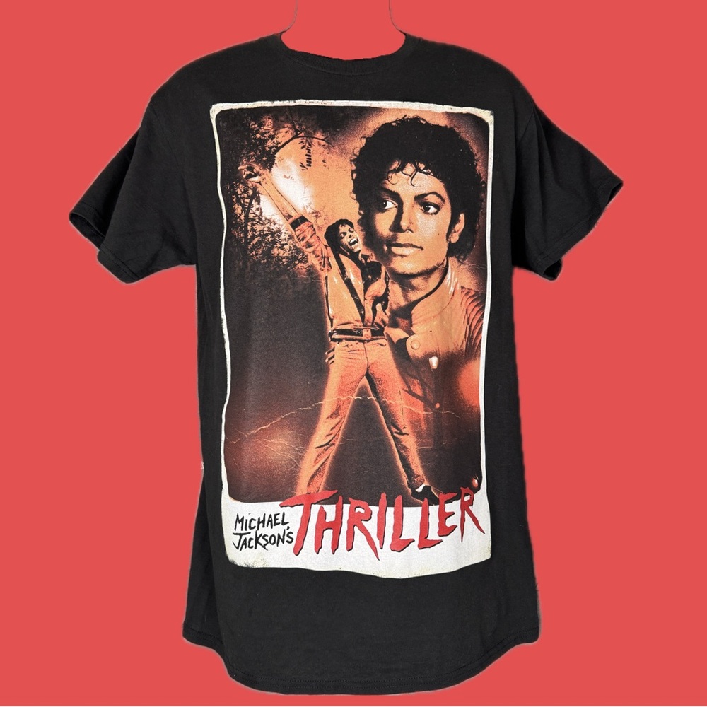 Official Michael Jackson Merchandise Thriller Graphic Tee Black Men’s Size Small
